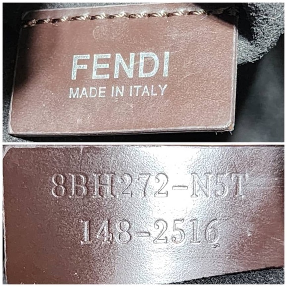 Authentic FENDI Vitello Elite Bi Color 3Jours Tote Argento Black/Silver - Picture 10 of 16